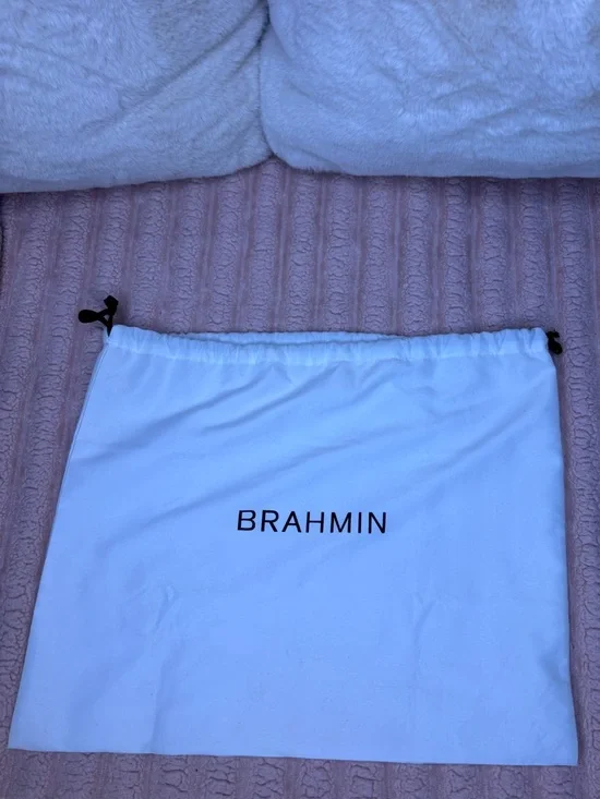 Brahmin Carrie Crossbody in Moonrise with Matching Credit Card Wallet - Picture 13 of 14